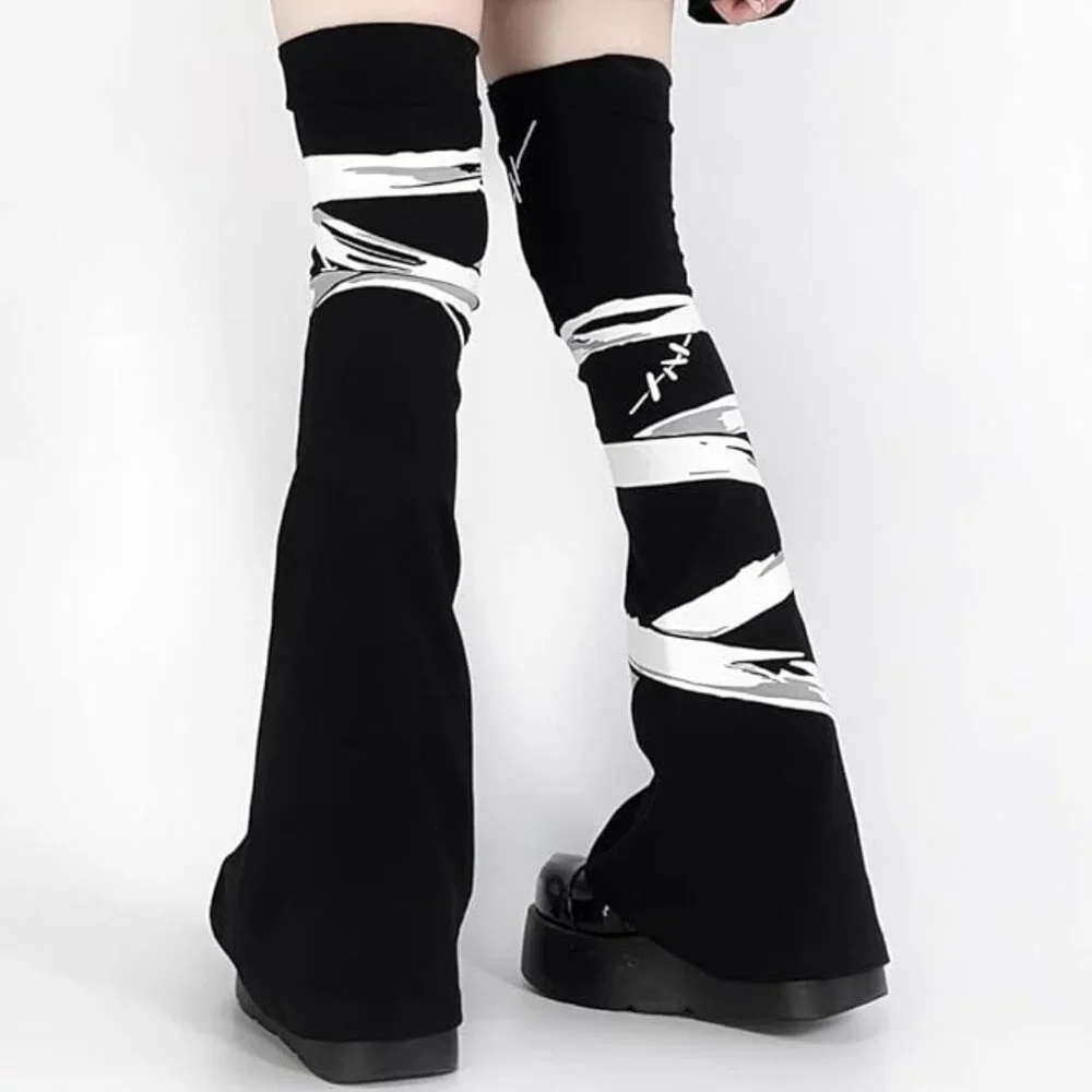 Goth Leg Warmers Thigh High Socks